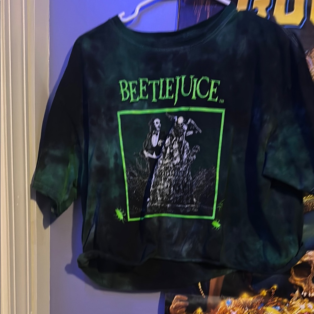 Beetlejuice Graphic Tee - Black and Green
